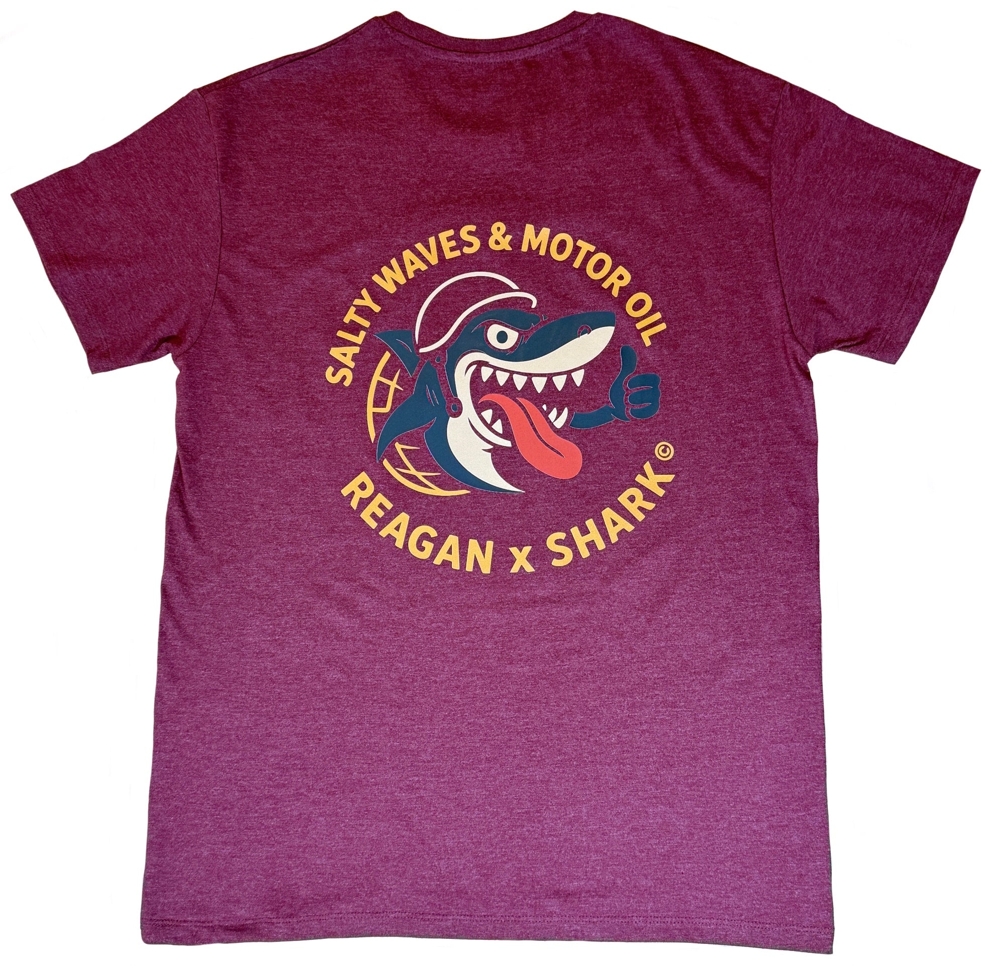Tee Salty Waves Burgundy