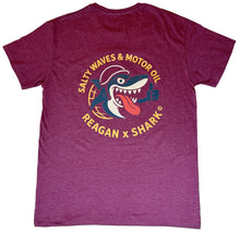 Charger l'image dans la galerie, Tee Reagan x shark © Salty Waves burgundy