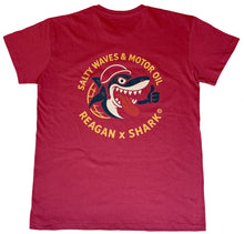 Charger l'image dans la galerie, Tee Reagan x shark © Salty Waves burgundy terracota